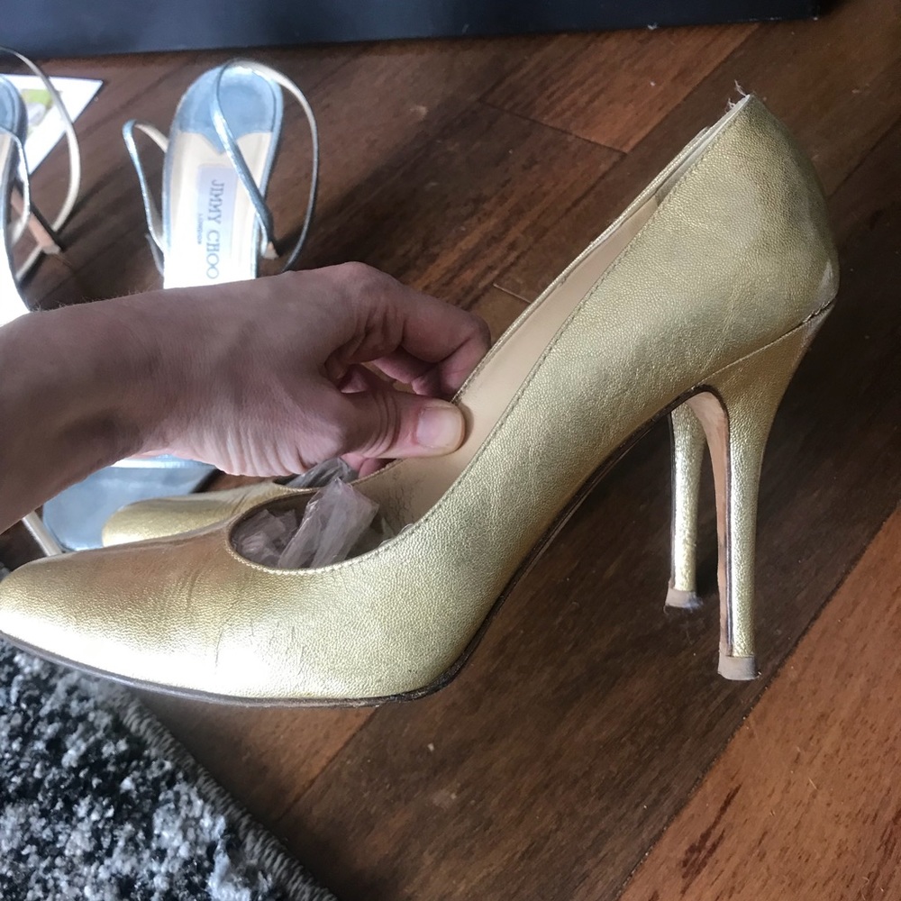 KORS Michael Kors Shimmering Gold Heels